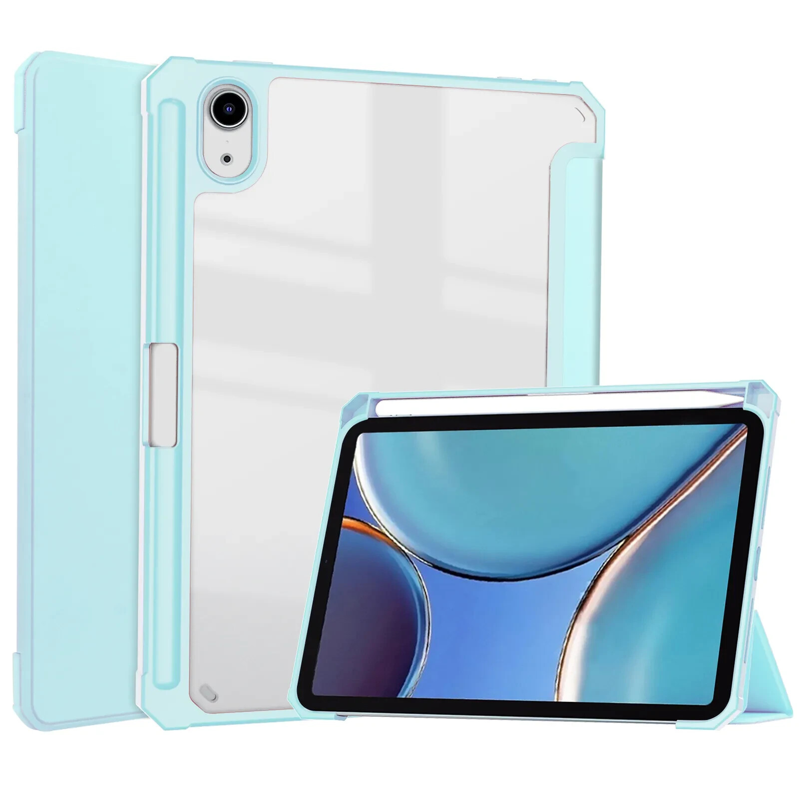 Infiland Table PC Case For iPad mini 6 2021 6th Gen 8.3" Folio Hard Case Cover