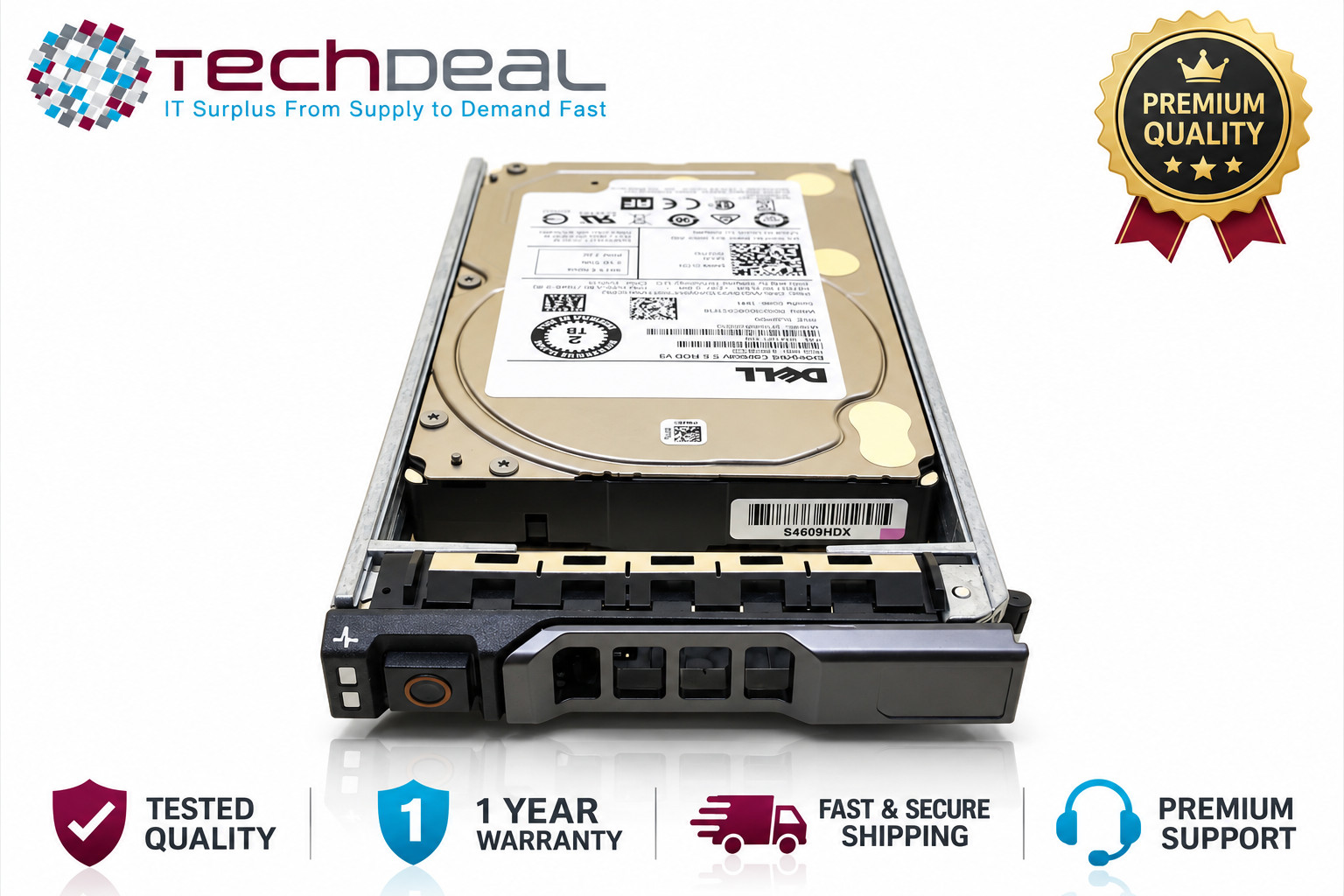 Dell Seagate 2TB 7.2K SATA 6Gb/s 2.5" HDD ST2000NX0253 V07TD 0V07TD