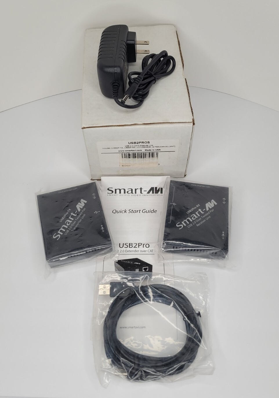 Smart-AVI USB2Pro USB 2.0 over CAT5 Extender Link w/ Power Supply | USB2PROS