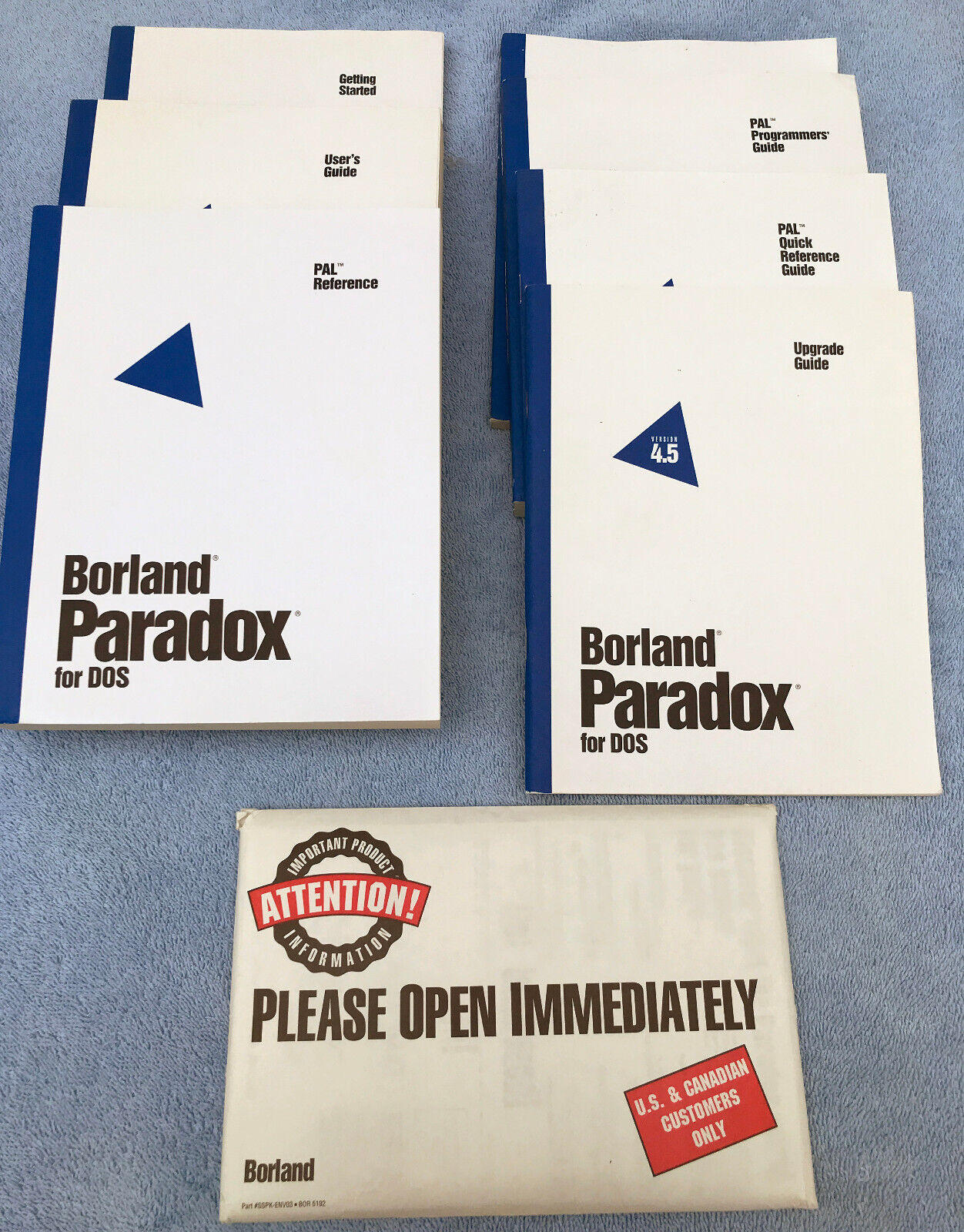 Borland® Paradox Ver 4.5 for DOS/IBM Compats  3.5