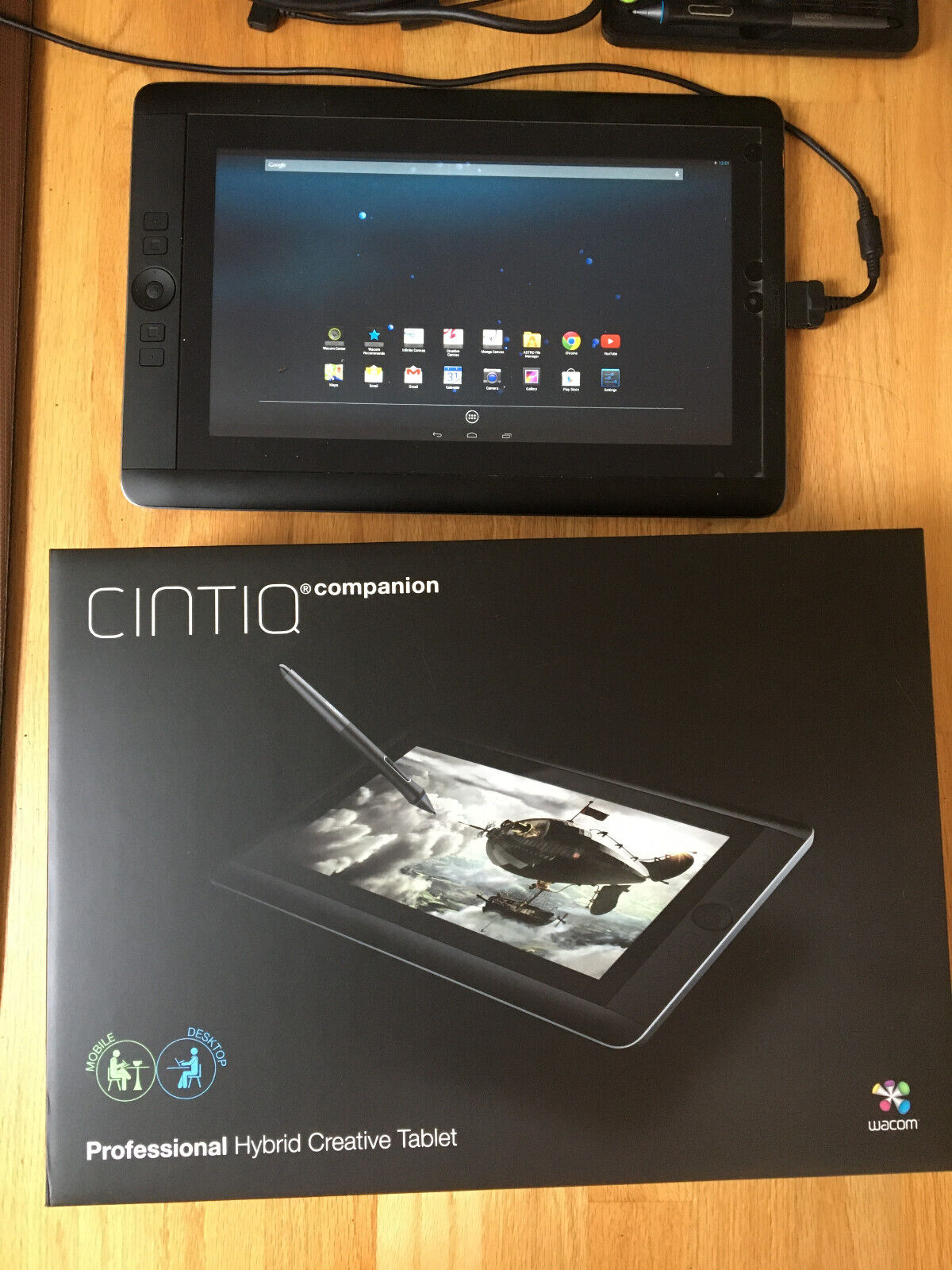 Wacom Cintiq Companion Hybrid DTH-A1300 Creative Tablet 16GB ROM Used