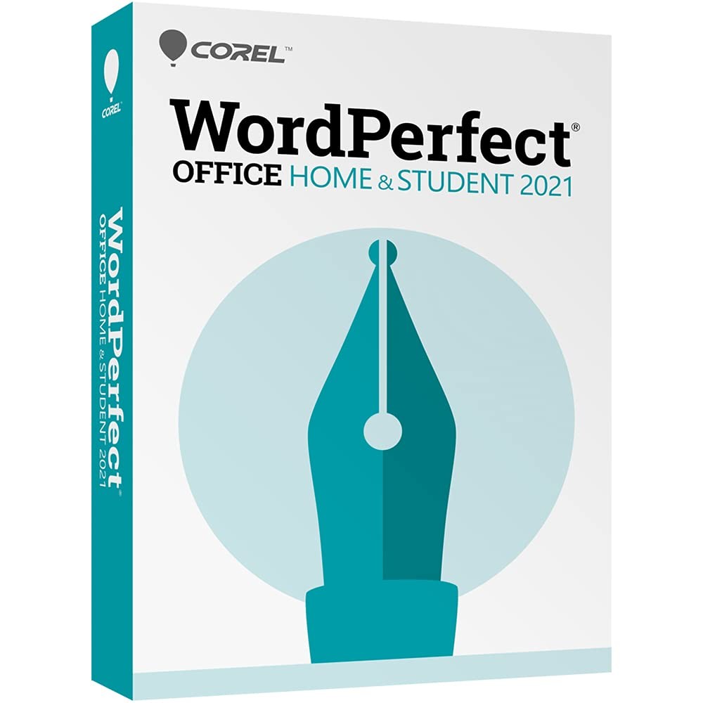 Corel WordPerfect Office Home & Student 2021 PC Disc - Word Processor, Spreadshe
