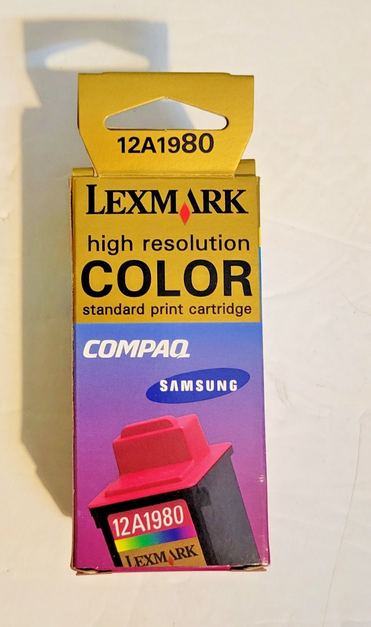 Lexmark 80 Color Ink Cartridge 12A1980 Genuine Factory Sealed New