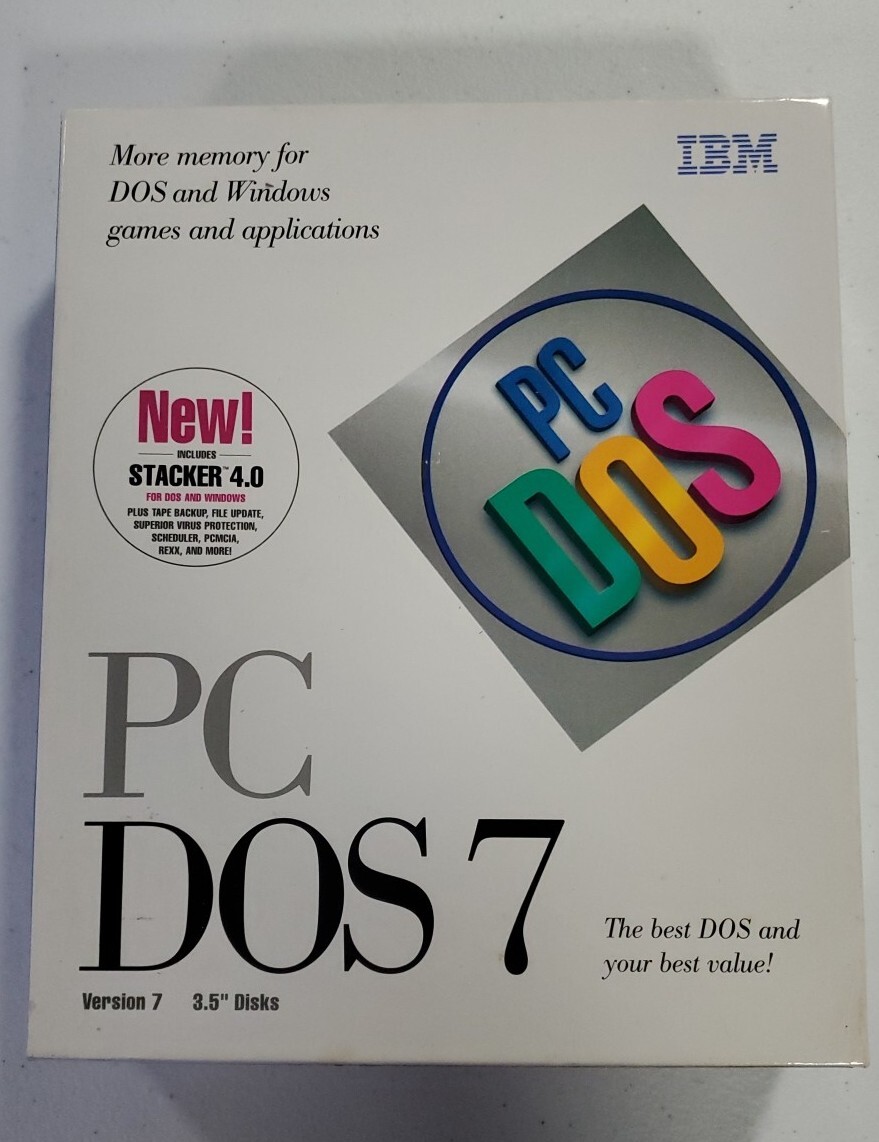 Vintage 1995 IBM PC DOS 7 Original Edition on 3.5" HD Floppy Disks