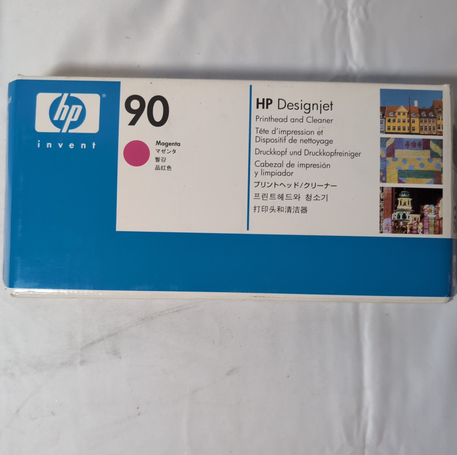 Genuine HP 90 C5056A Magenta Printhead & Cleaner DesignJet OEM New Old Stock