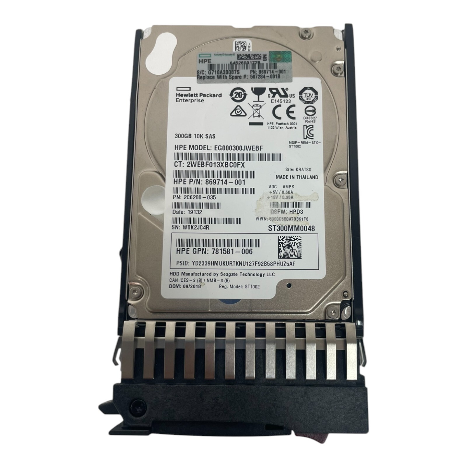 Seagate ST300MM0048 300GB 10K 2.5in SAS 12Gb/s Enterprise HDD