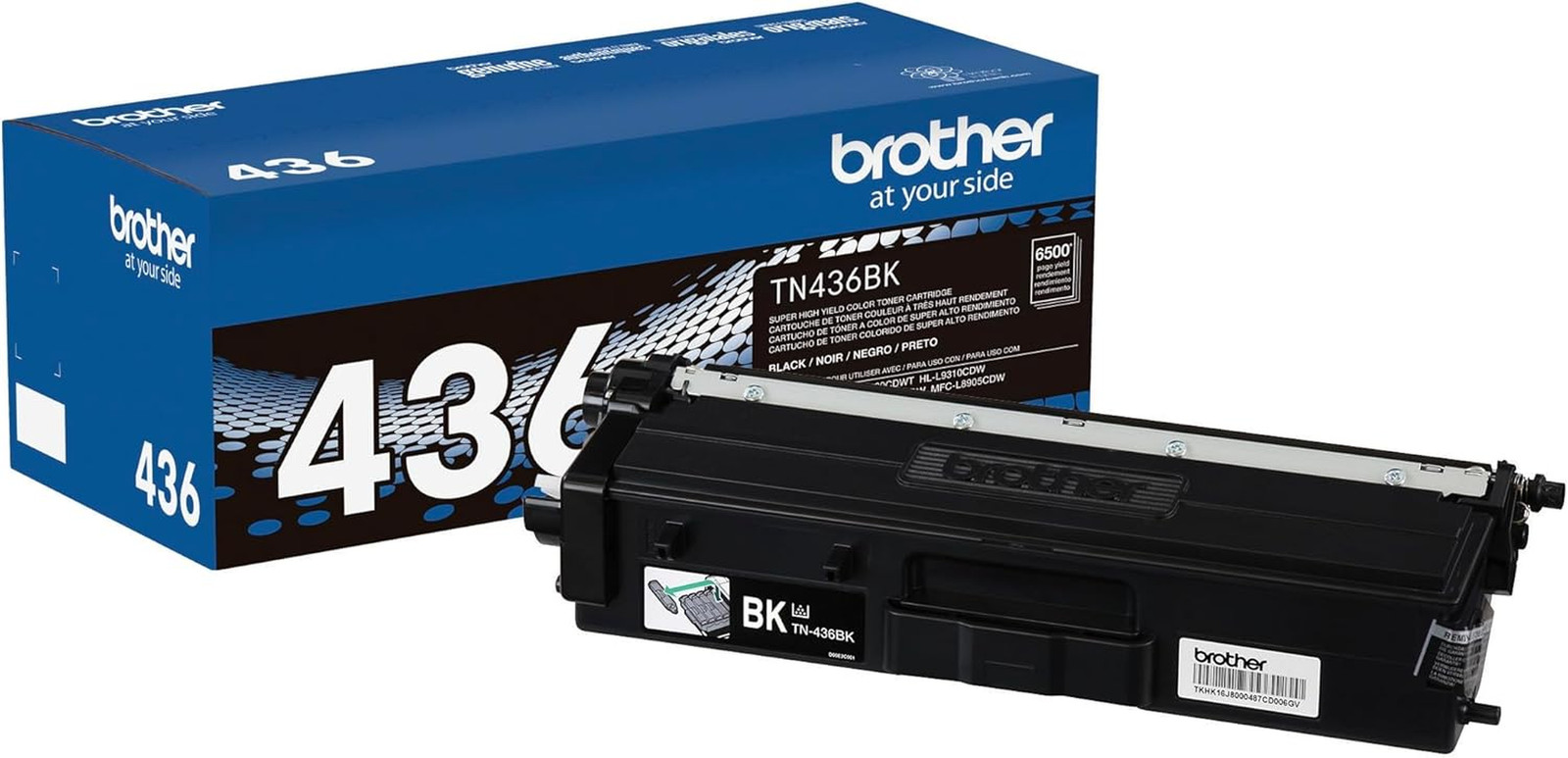 TN436BK Super High Yield Toner-Retail Packaging, Black