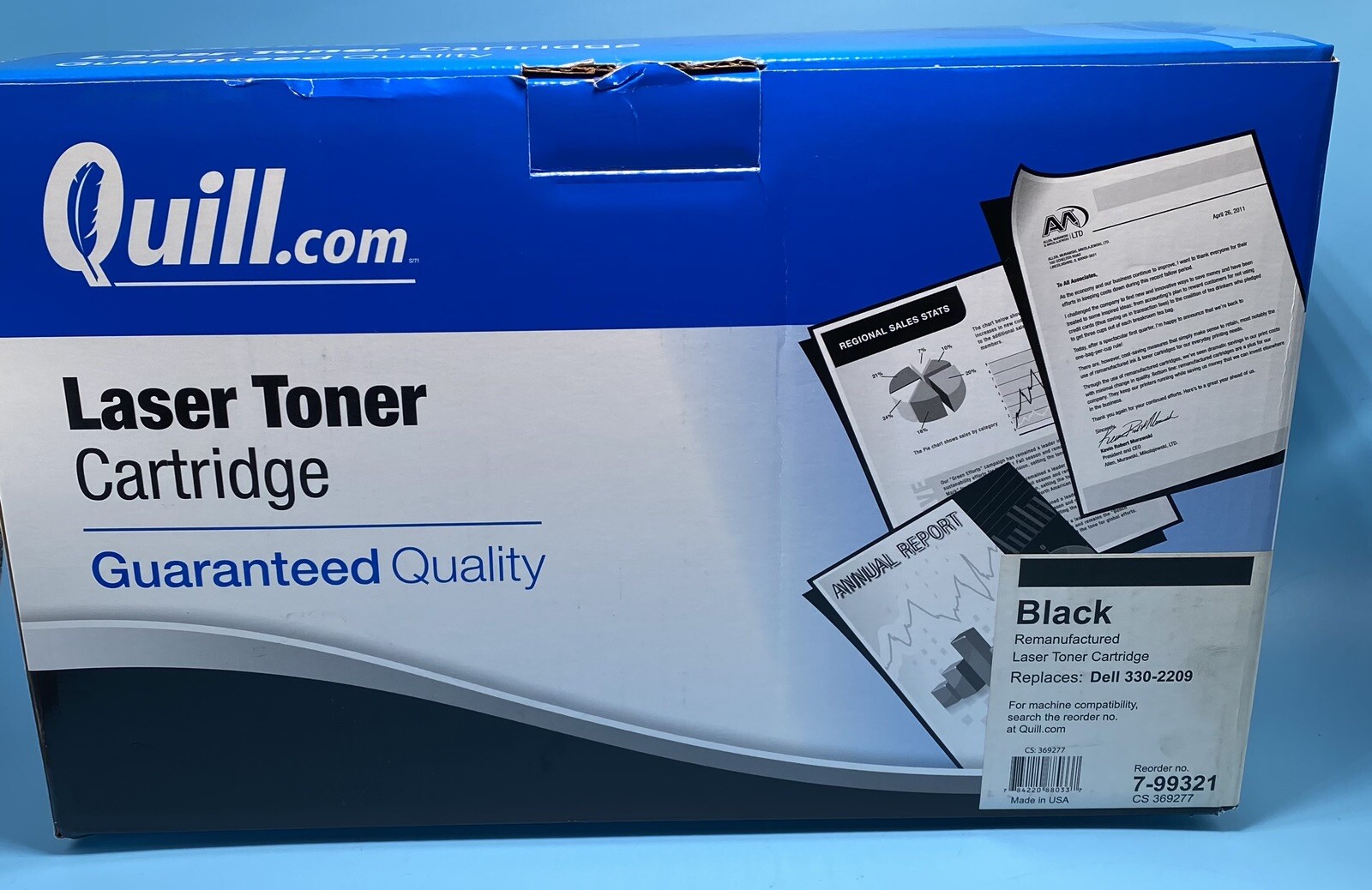 Quill Brand  Black High Yield Laser Toner Cartridge Dell 330-2209
