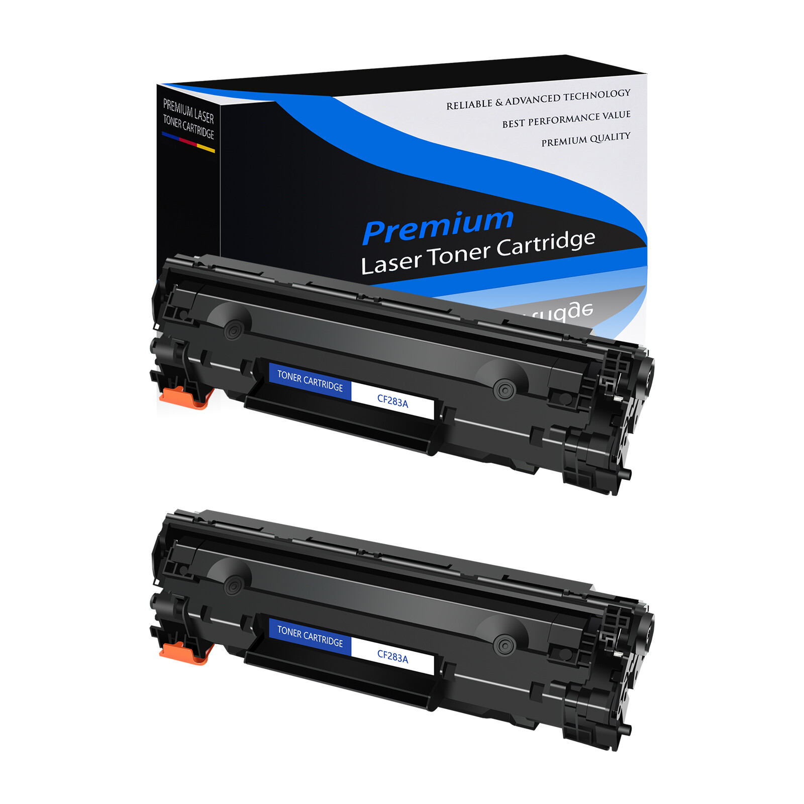 2 PK CF283A 83A LTONER CARTRIDGE for HP LASER JET MFP M125 MFP M127 M127fn M201n