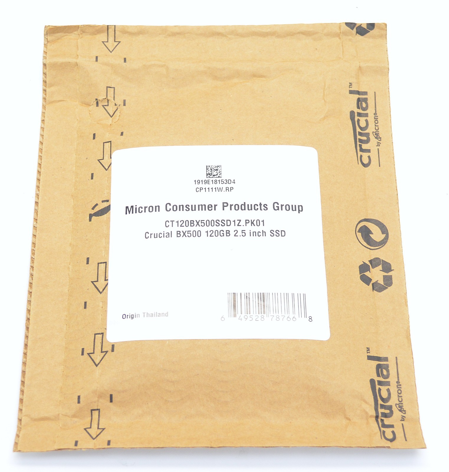 Crucial BX500 120GB, Internal, 2.5 inch Solid State Drive SATA. NEW