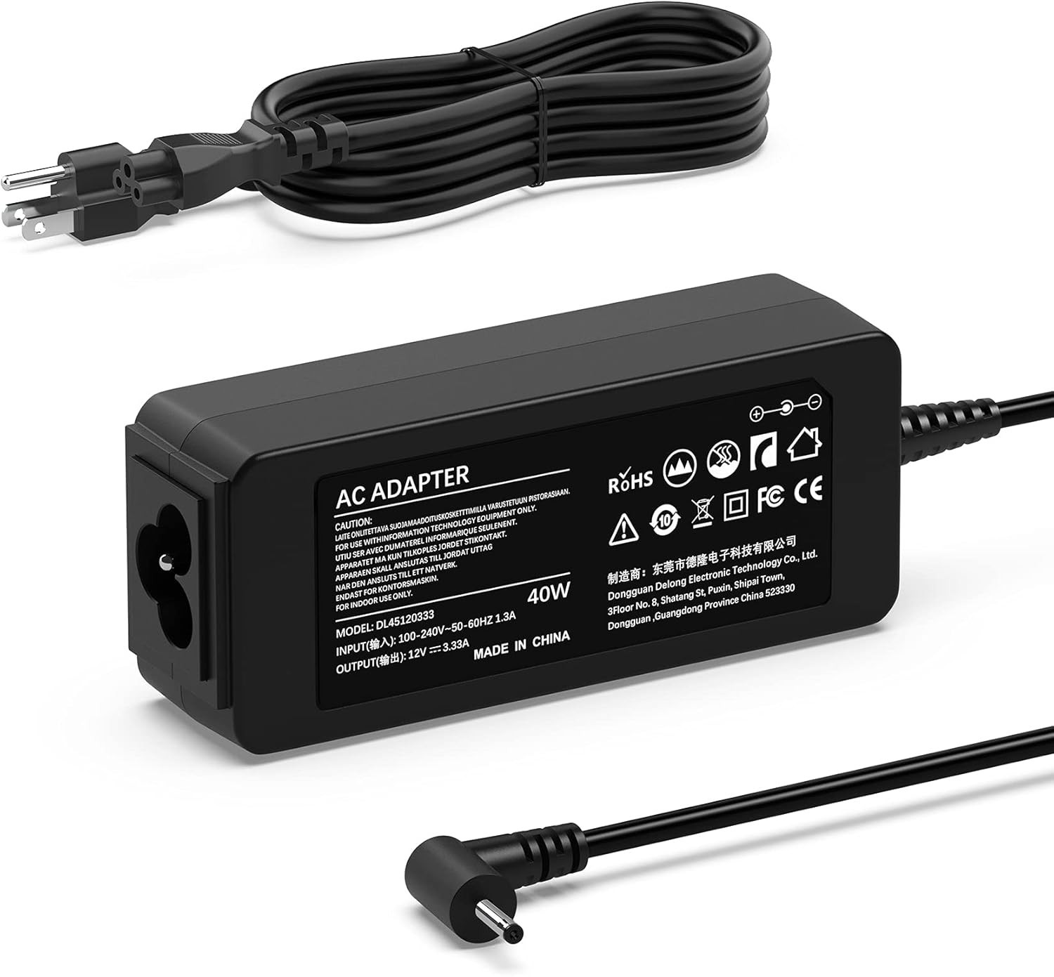 40W 12V Chromebook Charger Adapter for Samsung 11.6" Laptop Computer PA-1250-98