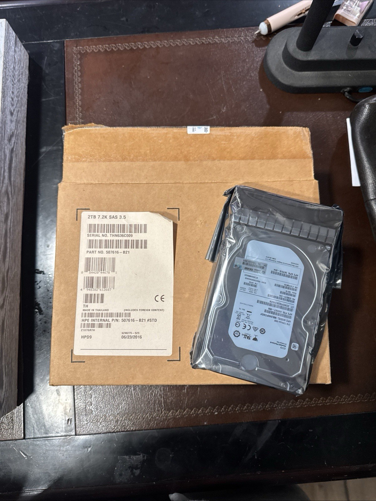 HPE 507616-B21 2TB 7.2K SAS 6G 3.5” LFF HDD Factory Sealed w/ Tray