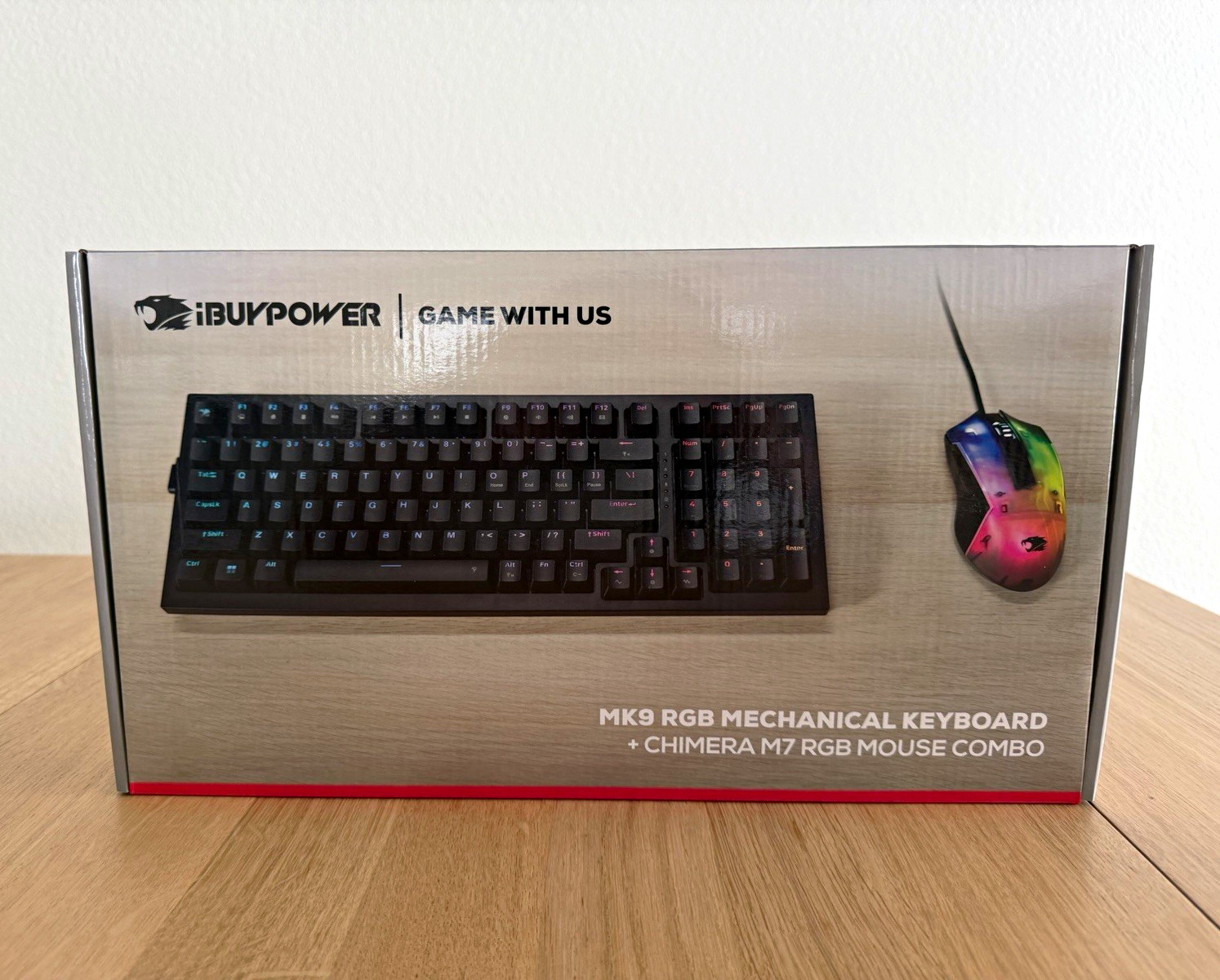 iBUYPOWER MK9 RGB Mechanical Keyboard + Chimera M7 RGB Mouse, USB Wired - SEALED