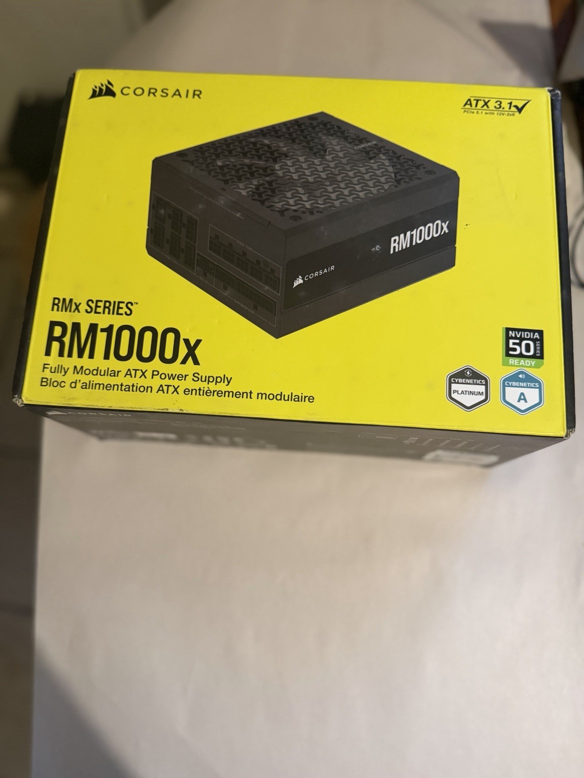 Corsair RM1000x 1000W Fully Modular ATX Power Supply, Black, 24-Pin