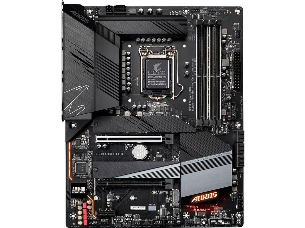 For GIGABYTE Z590 AORUS ELITE motherboard LGA1200 DDR4 128G DP ATX Tested ok