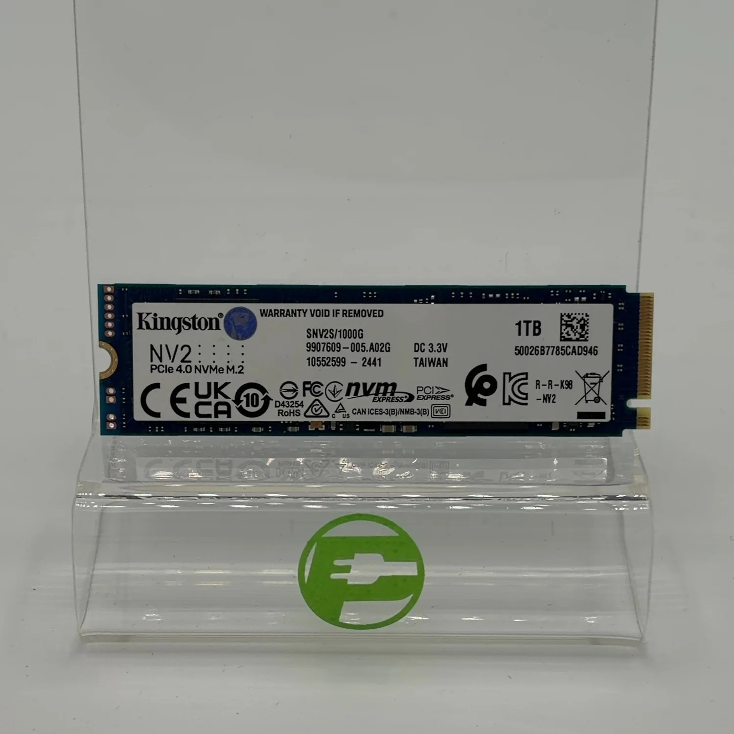 Kingston 2280mm NV2 1TB M.2 NVMe Gen 4.0 x 4 SSD SNV2S/1000G