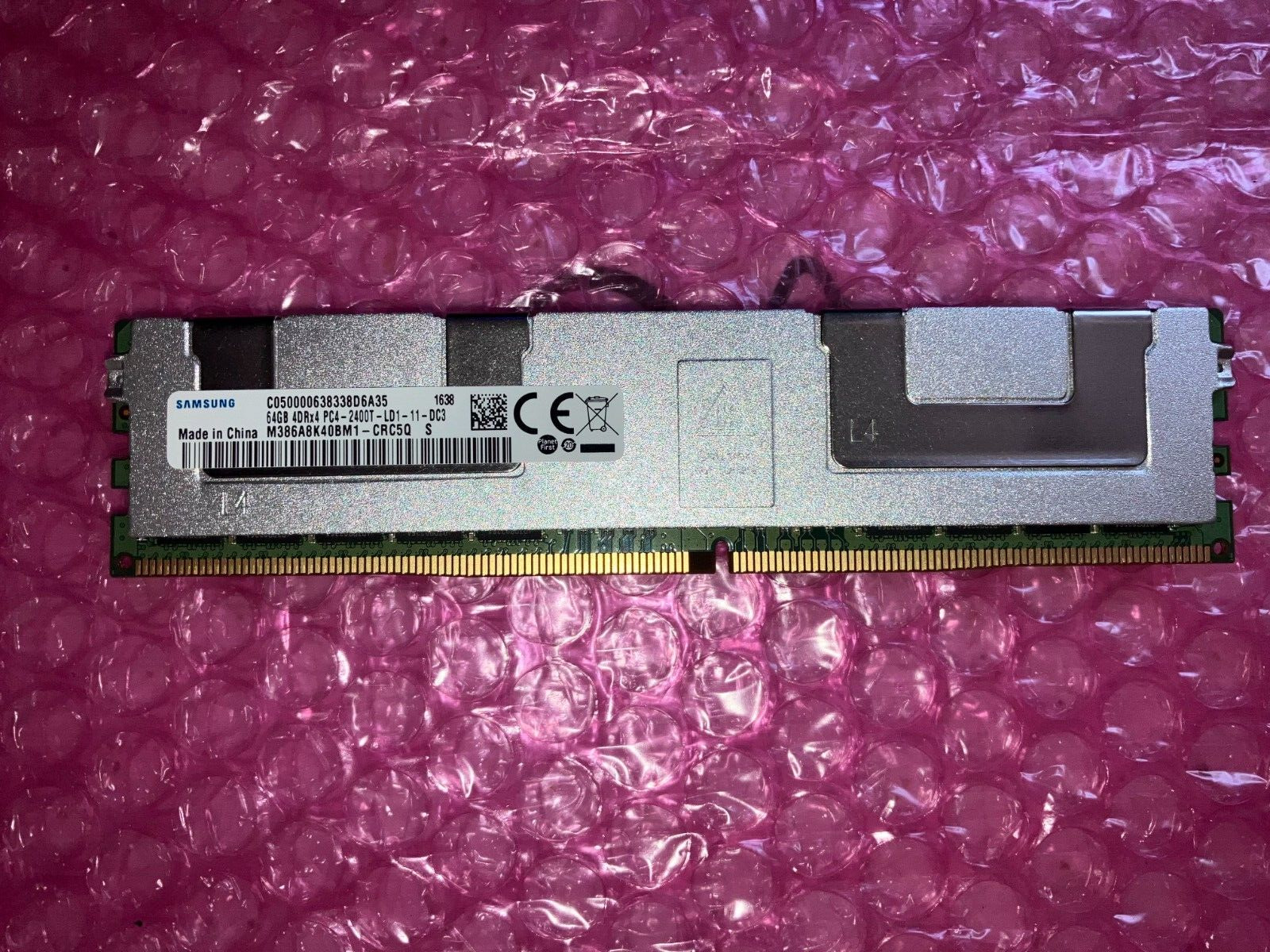 SAMSUNG M386A8K40BM1-CRC  (1x 64GB) 4DRx4 PC4-2400T DDR4 Server Memory