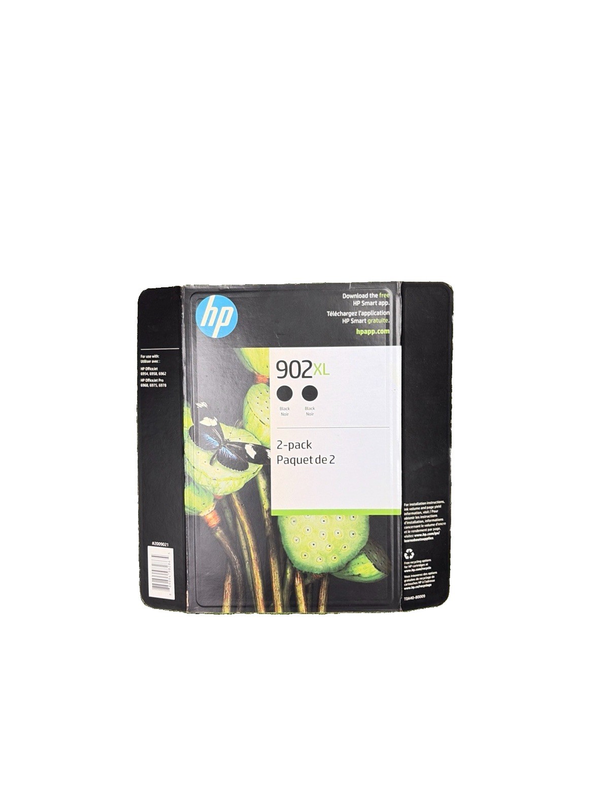 HP 902XL High Yield Black Ink Cartridge Twin Pack T0A40BN 2 X T6M14AN  Exp 2021