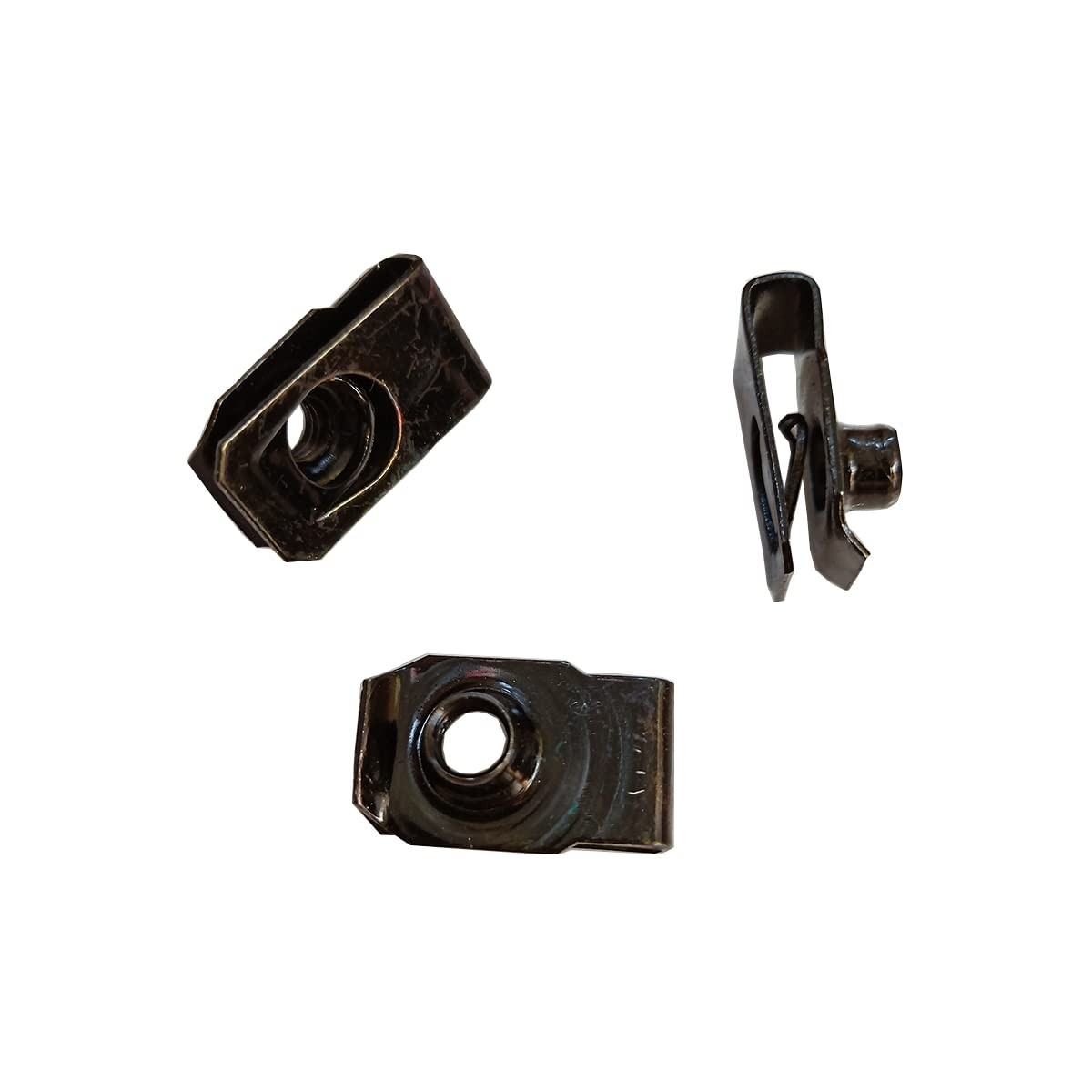 30 PCS M6 UStyle ClipOn Nut UType Fasteners Black Hardware Replacement