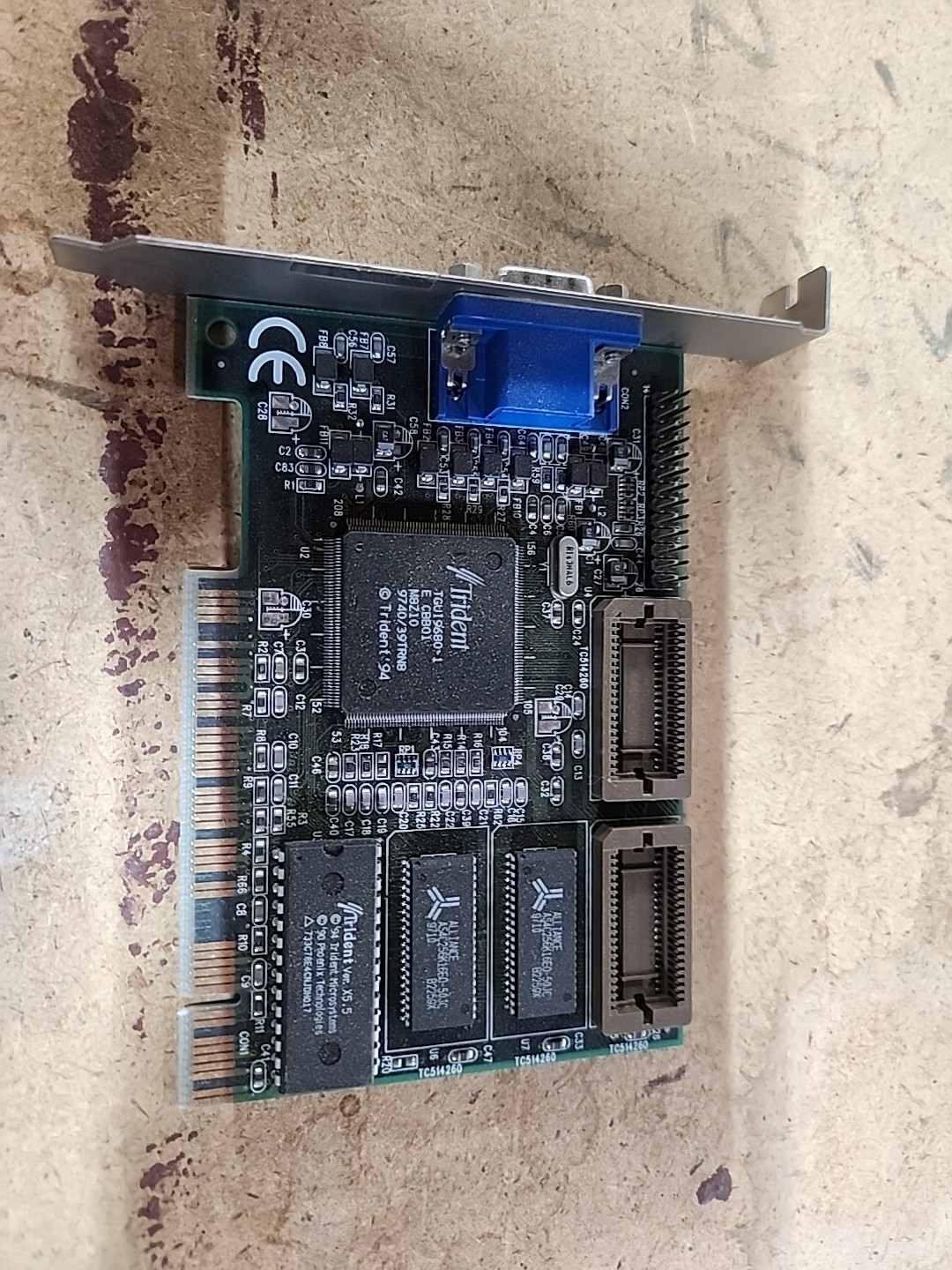Union TWN7607 REV B Trident TGUI9680 PCI VGA Video Card