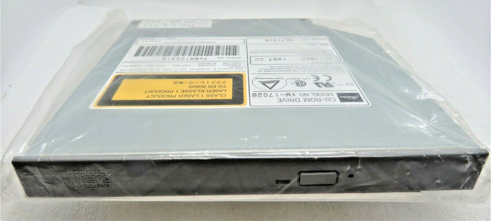 TOSHIBA XM-1702B 24X LAPTOP CD-ROM DRIVE 3.5" W/ SAFETY INSTRUCTIONS