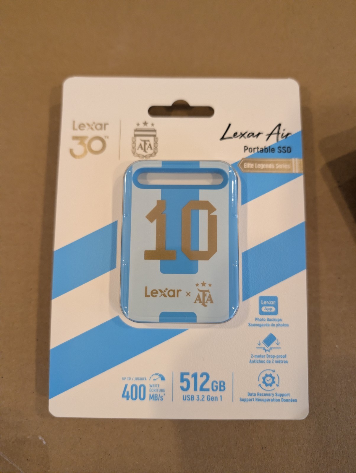 Lexar SL260 Air Elite Legends Series 512GB USB 3.2 Gen 1 Type-C Portable SSD