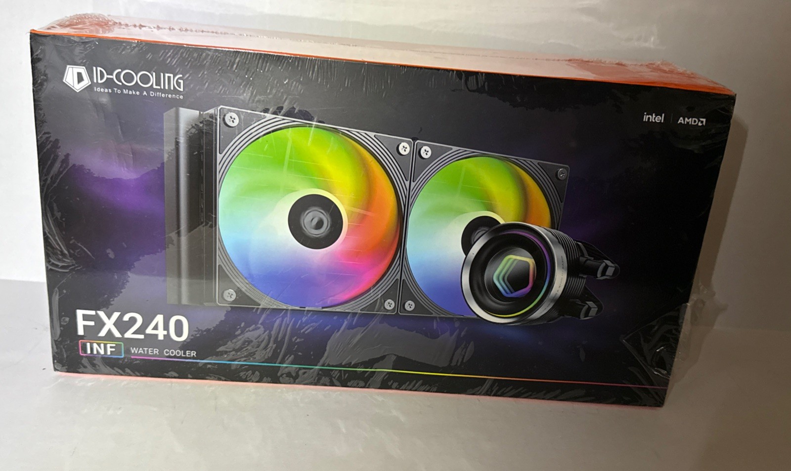 New Sealed ID-COOLING FX240 INF CPU Water Cooler AMD AND INTEL