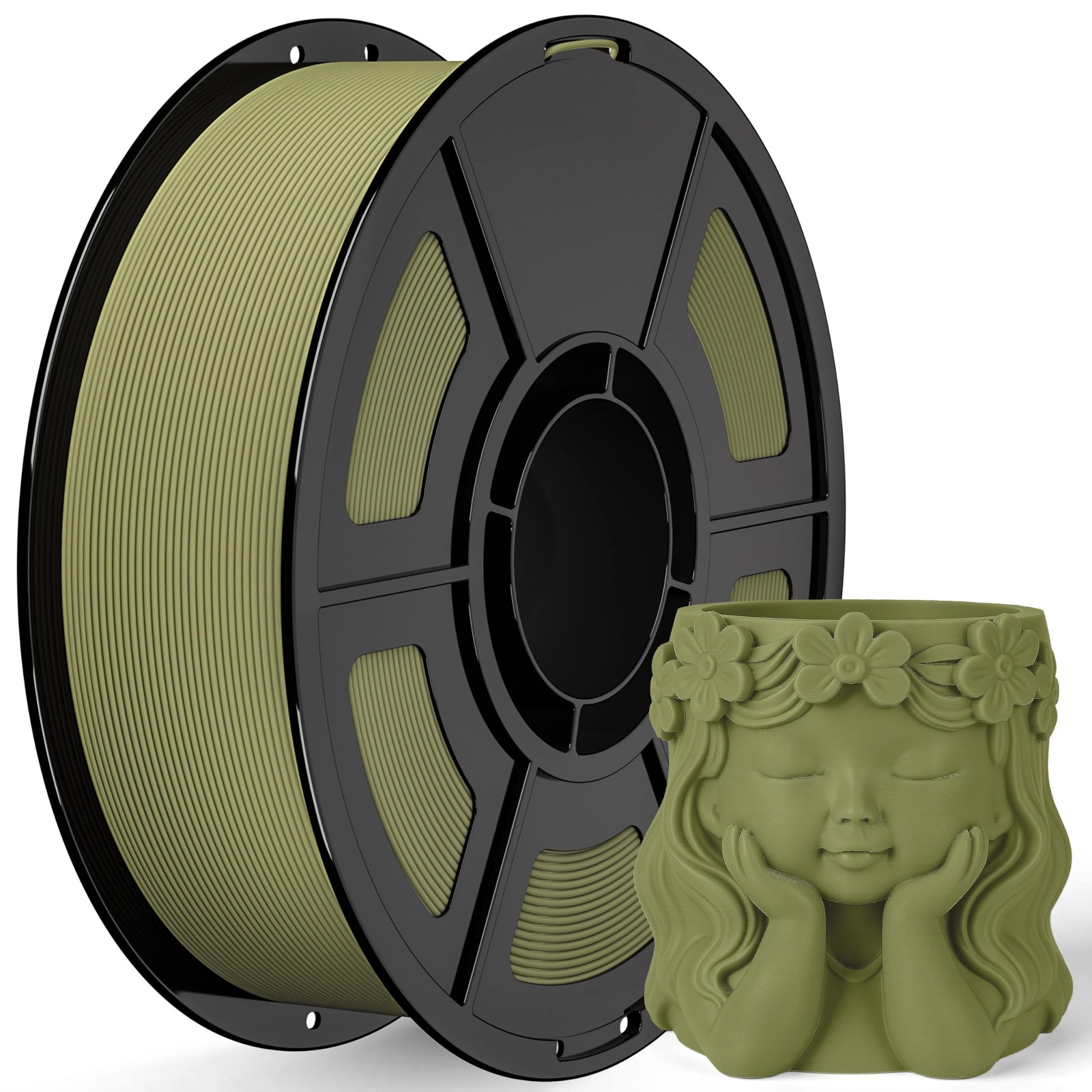 IEMAI PETG Matte Filament 1.75mm, Olive Green, 1kg