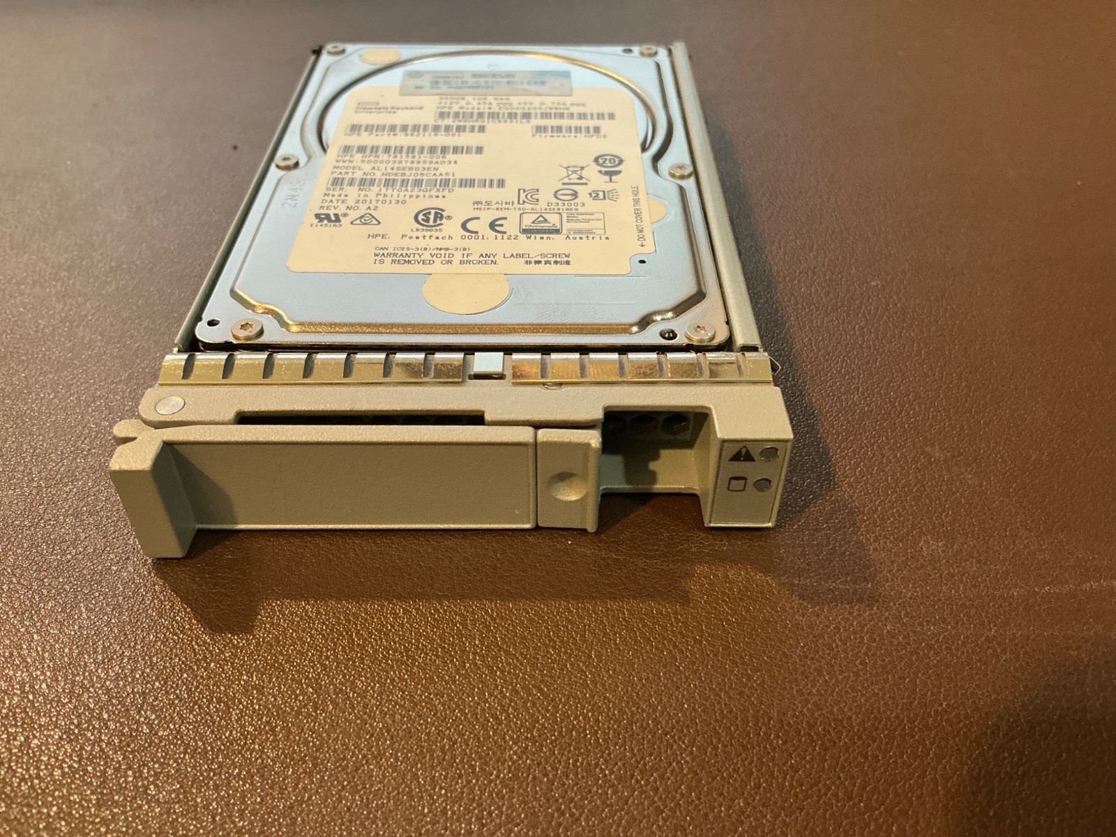 HPE 300GB 10K 12G SAS Enterprise HDD in Cisco UCS Hot-Swap Carrier