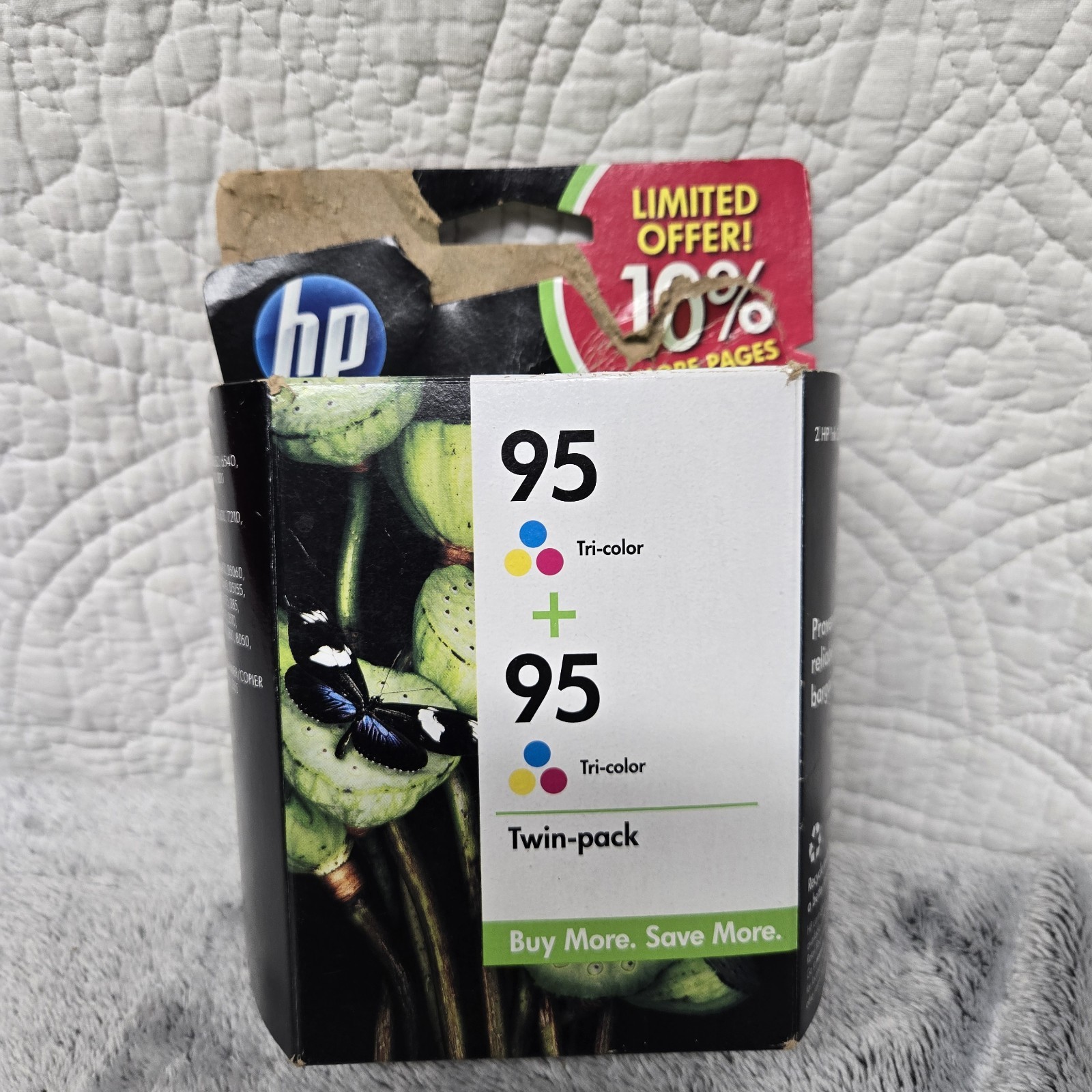 HP 95 Tri-Color Ink Cartridge Twin Pack - Brand New Sealed 