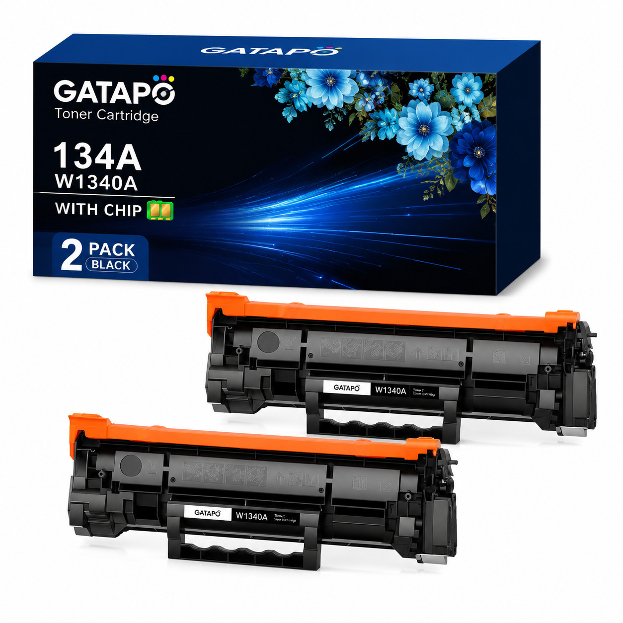 134A-W1340A-2PK for Laser Jet M209dw M209d M234dw M234sdn M234sdw Ink(BLACK)
