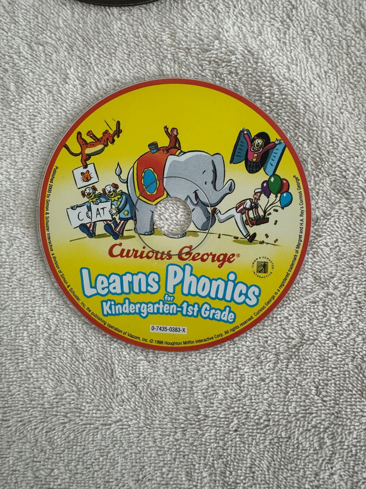 Curious George Learns Phonics for Kindergarten - 1st Grade - 1998 Houghton
