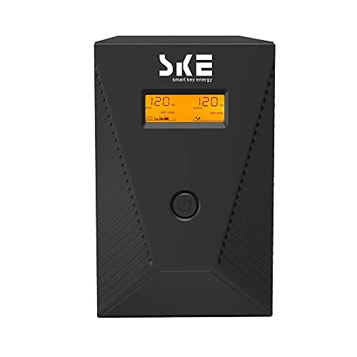 SKE SMART KEY ENERGY 1500VA/900W UPS BATTERY BACKUP AND SURGE -  BLACK