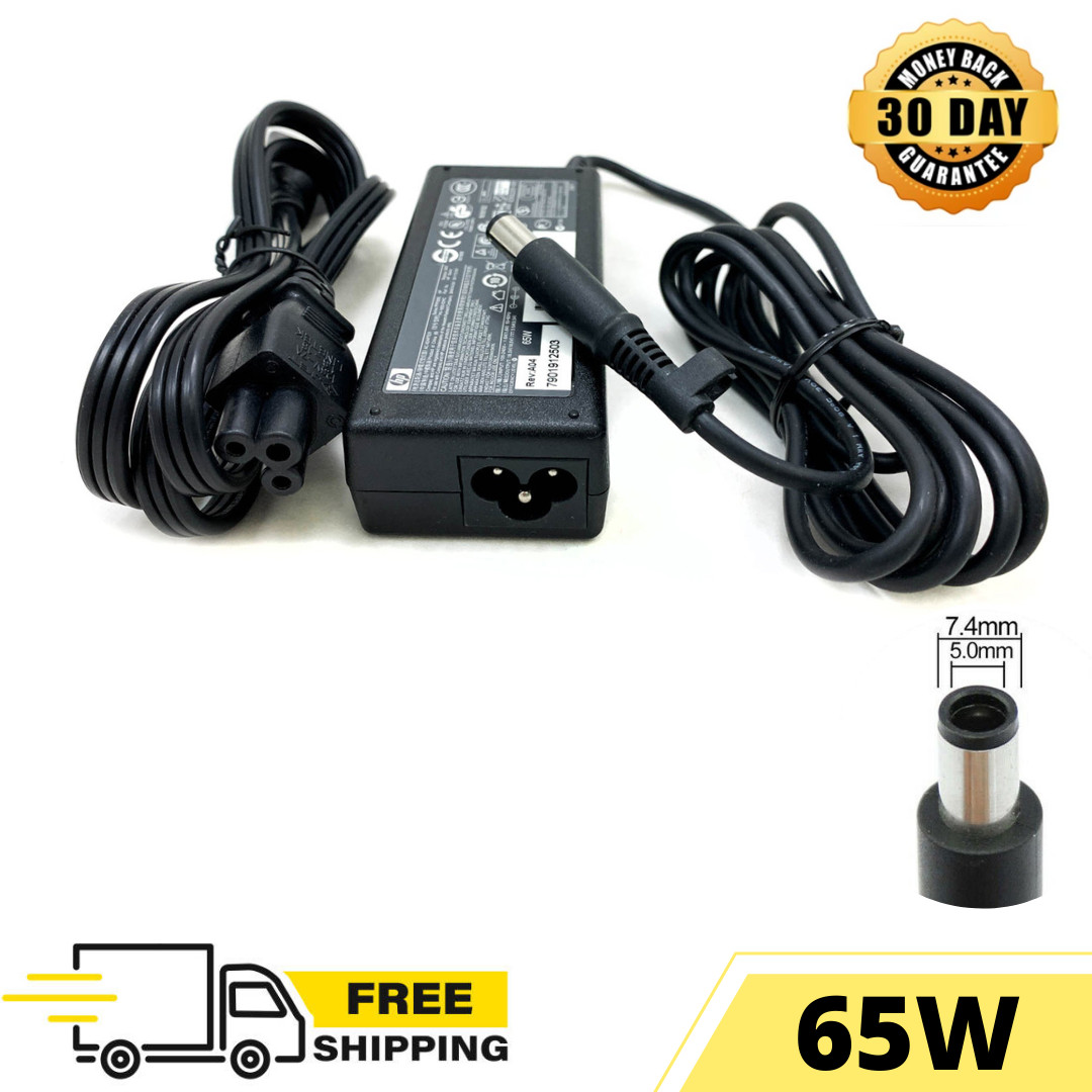 65W Genuine HP AC DC Adapter Charger for Laptop G70 G71 G72 w/Cord