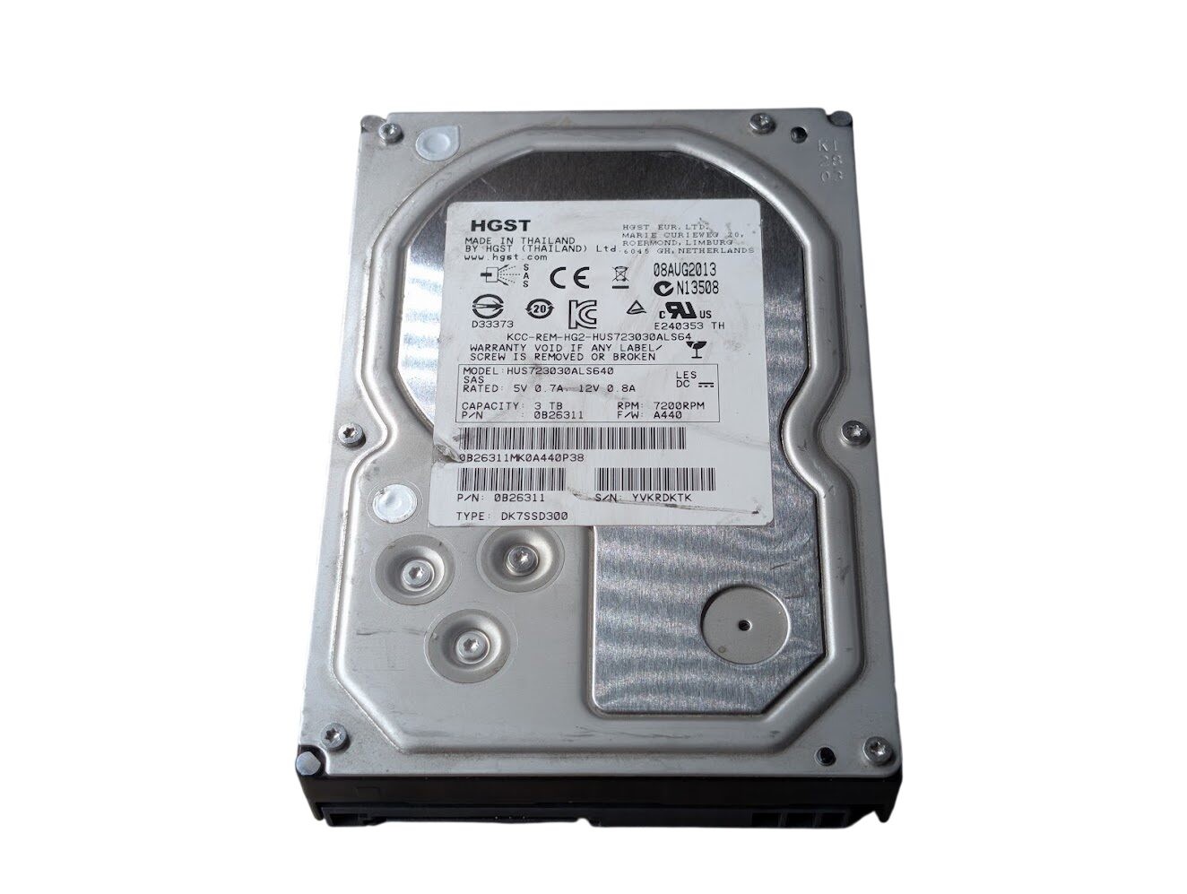 HGST 3TB 0B26311 SAS Server 3.5" Hard Drive HUS723030ALS640