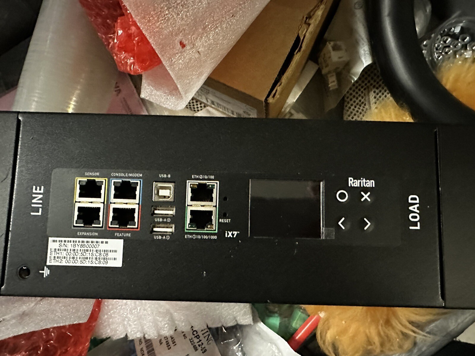 Raritan PX3-3186, 3PH, 208-240V AC, 100A,, Zero U, PDU