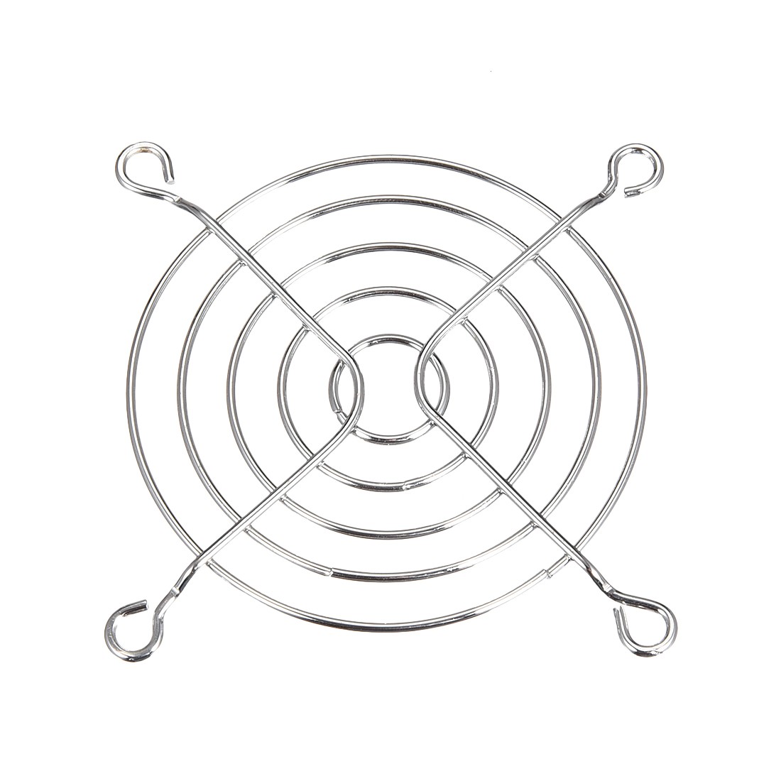 10pcs Finger Guard Metal Grill Protector for 80mm x 80mm Case Fan Silver Tone