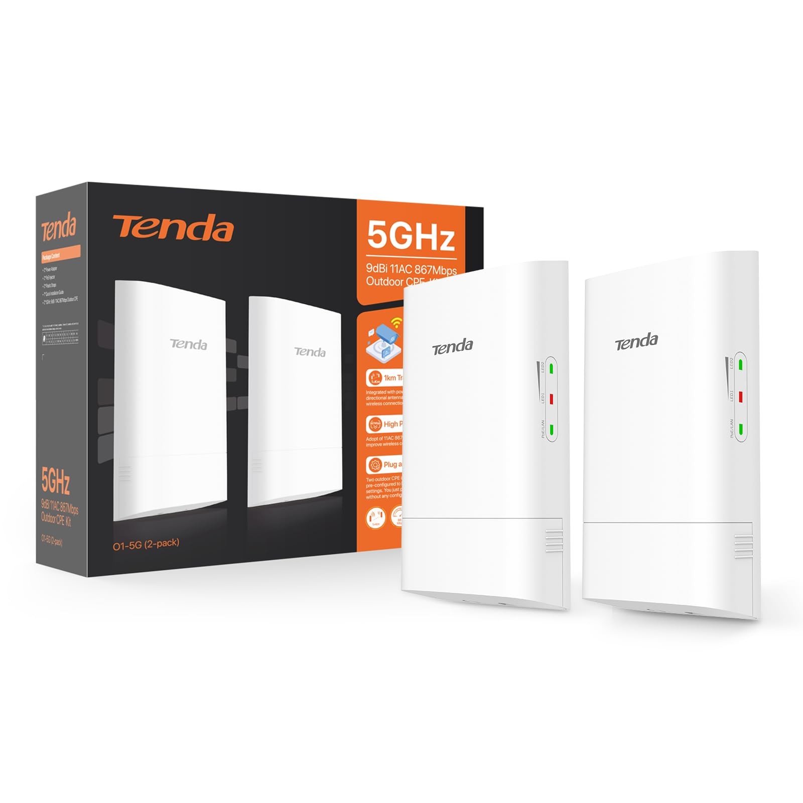 Point to Point Wireless Bridge Kit | 1KM Long-Range Outdoor CPE for PtP/PtMP ...