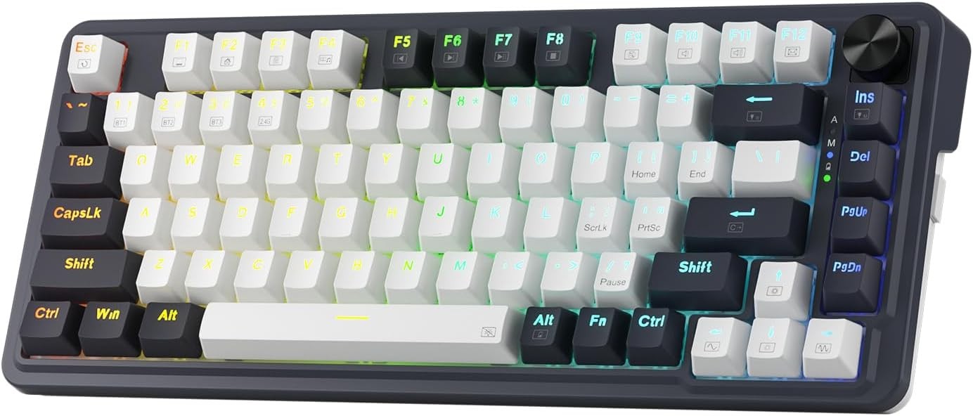 Redragon K673 PRO 75% Wireless Gasket RGB Gaming 3-Modes Mechanical Keyboard