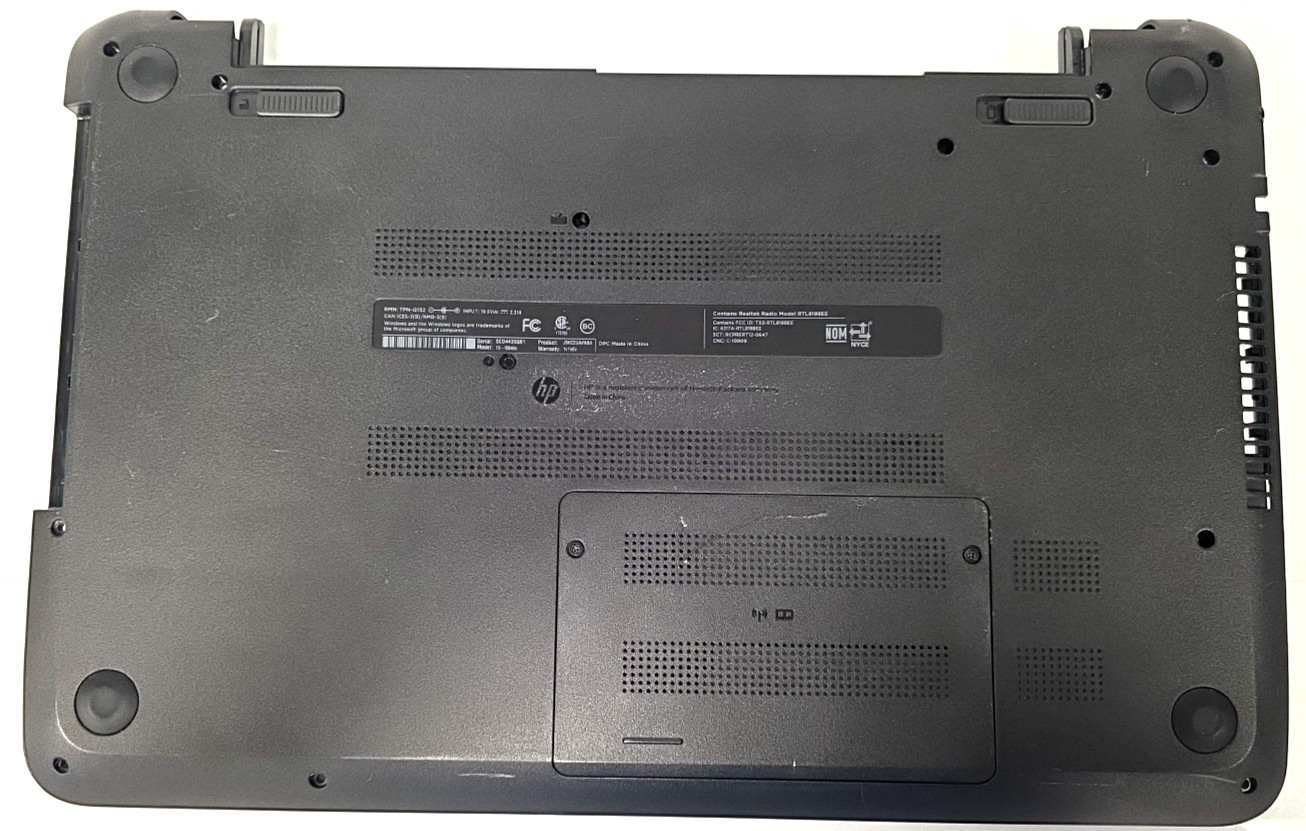 HP Pavilion 15-F004dx | Bottom Cover Case| Realtek Speakers| RTL8188EE| Parts