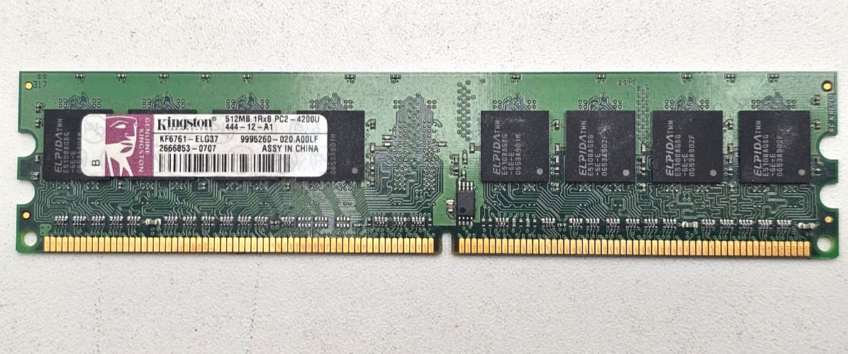 Kingston 512MB 1Rx8 RAM PC2-4200U 44412-A1 KF6761-ELG37 9995260-020.A00LF Tested
