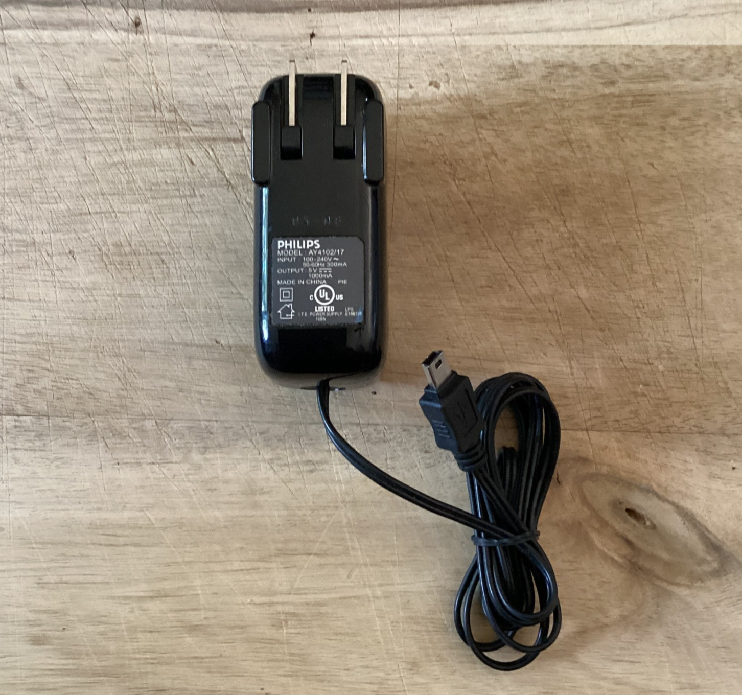 Philips AY4102/17 AC Adapter 5V 1000mA Mini-USB Power Supply Charger OEM Used