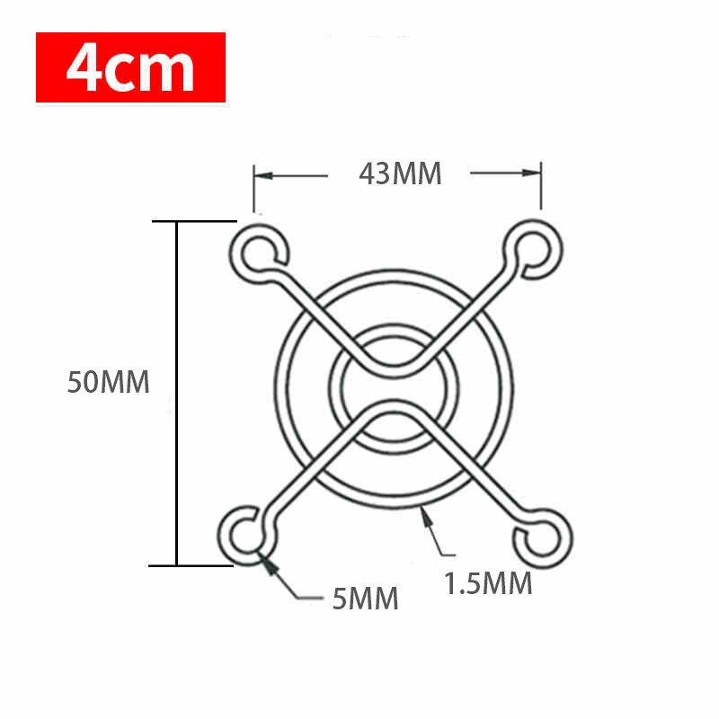 2x Cooling Fan Metal protective grille For 40MM 50MM 60MM 70MM 80MM 90MM 120MM