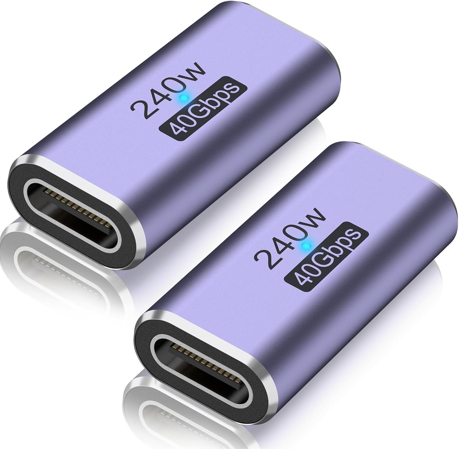 2 Pack USB C Coupler, USB Type C Female to Female Adapter Extender