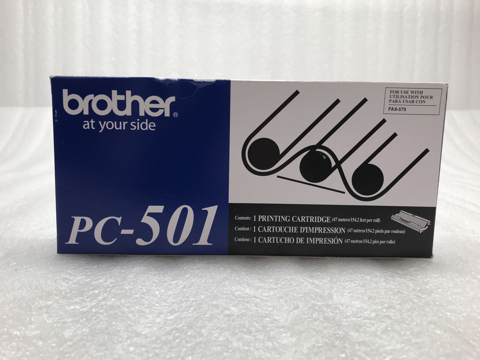 Brother PC-501 Printing Cartridge for FAX-575 New OEM Authentic Printer Ink