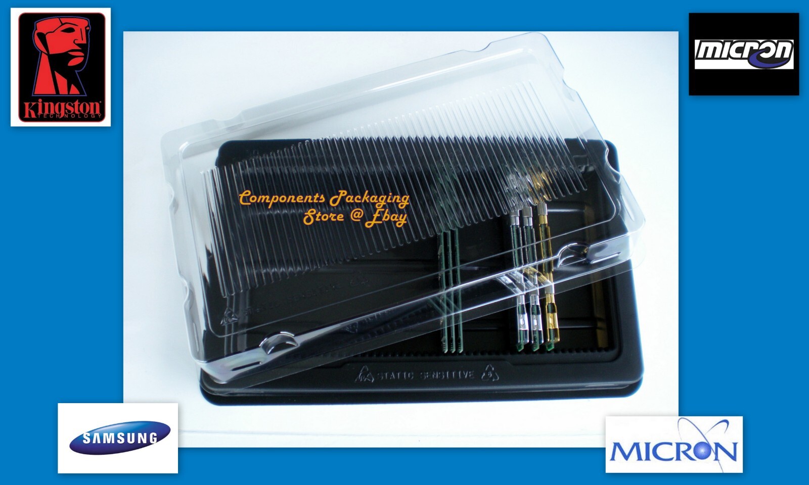 5 - Memory RAM Sticks Box Case Tray for PC Server DDR DIMM Module fits 250 - New