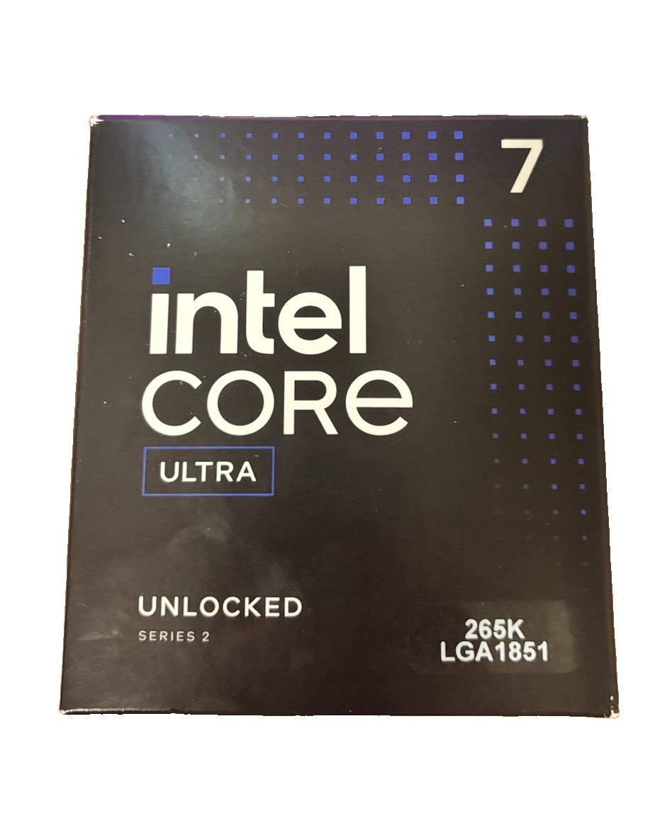 Intel Core Ultra 7 265K Series 2 Unlocked CPU LGA1851 20-Core 5.5GHz Sealed