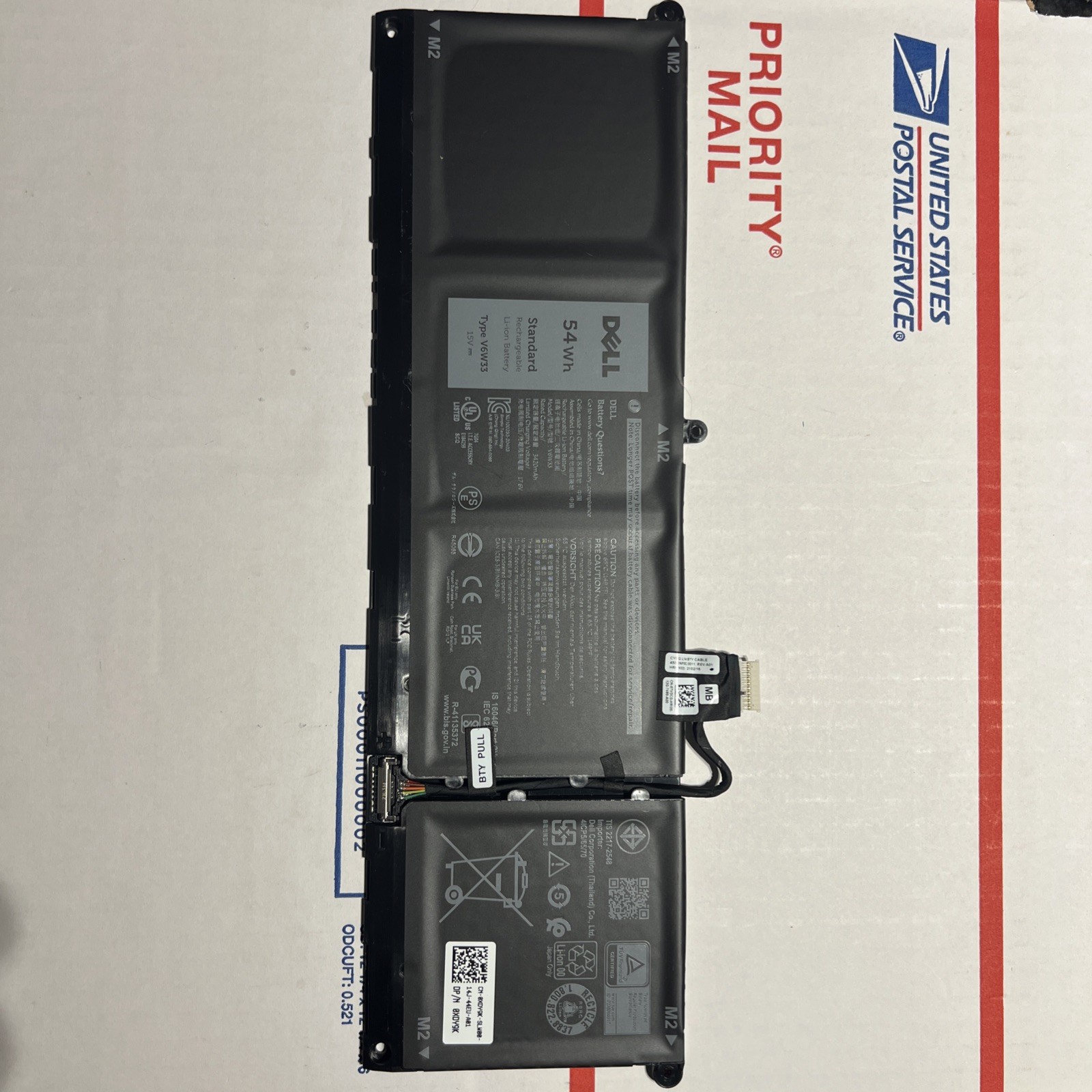 Original V6W33 Battery for Dell Inspiron 15 3510 3511 3515 3520 3525 3530 3535