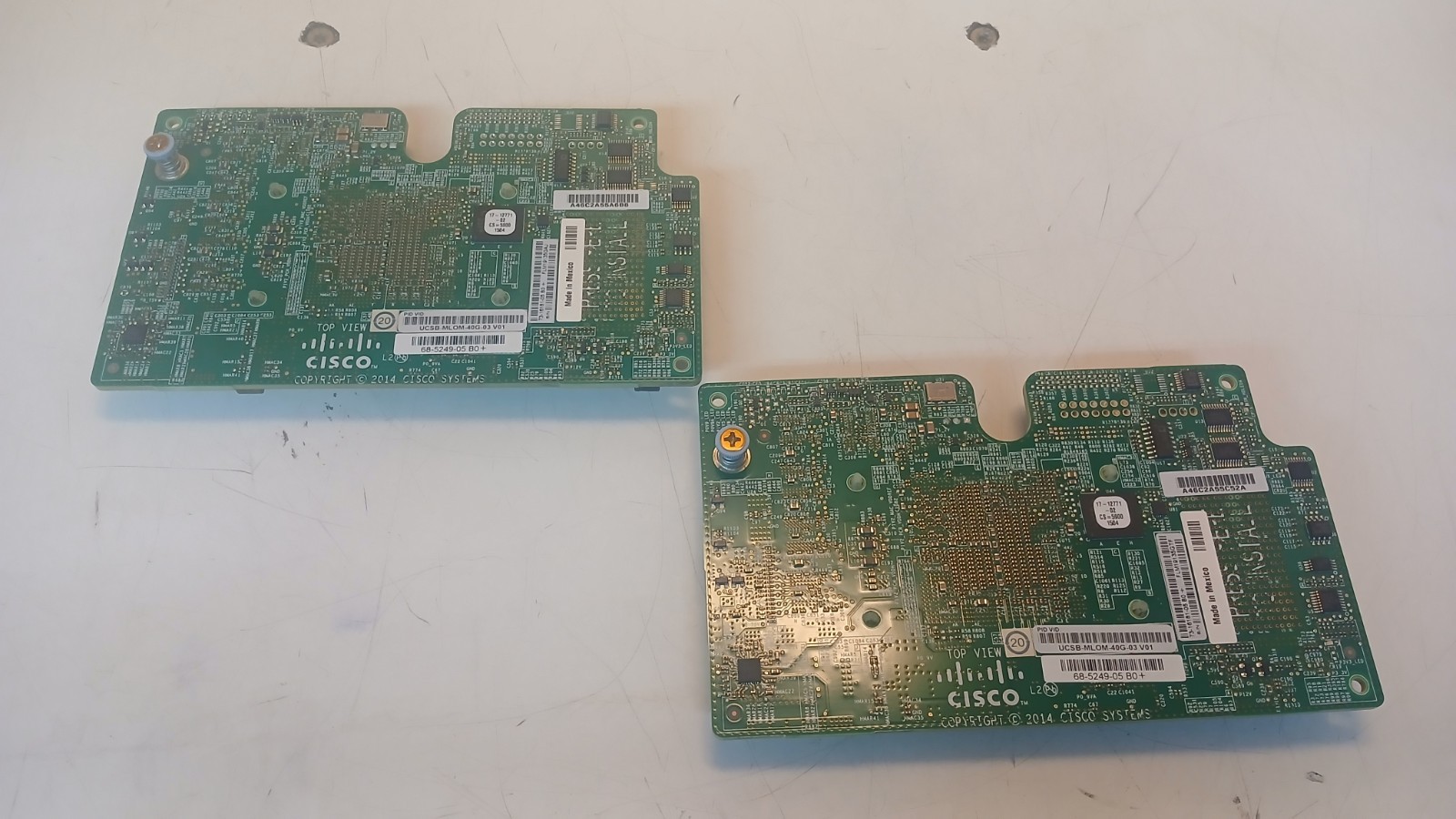 LOT OF 2 CISCO UCSB-MLOM-40G-03 V01 68-5249-05 B0+ Virtual Interface Cards *READ