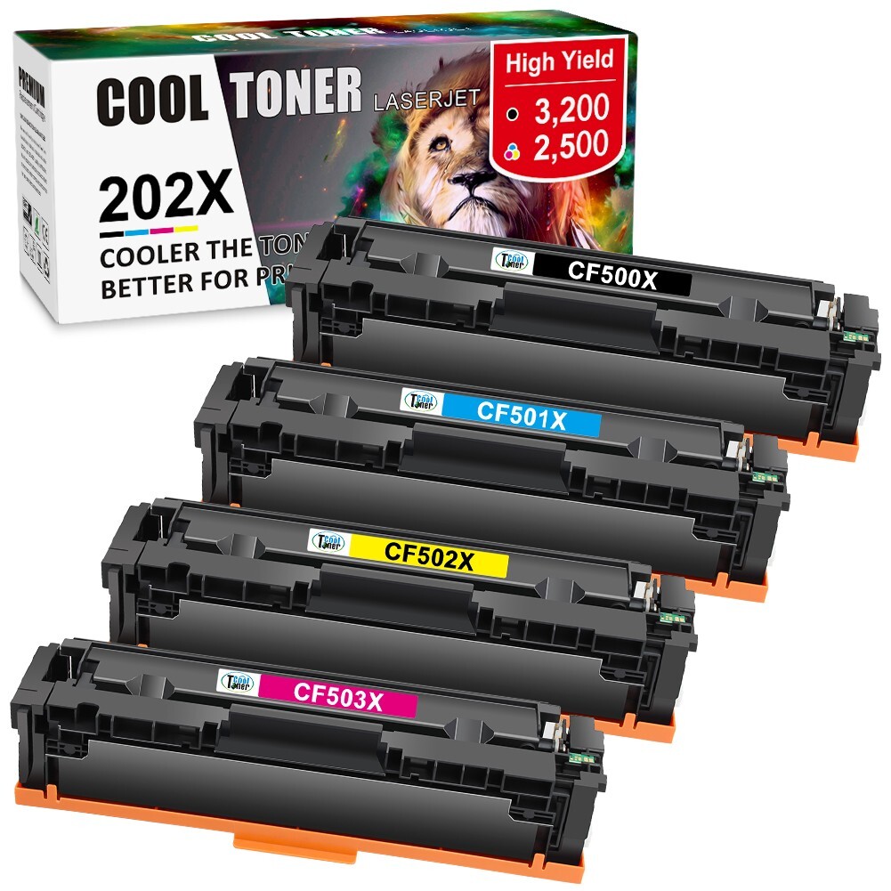 202X Toner CF500X Fits HP 202A CF500A Color LaserJet Pro M281cdw M281fdw M254dw